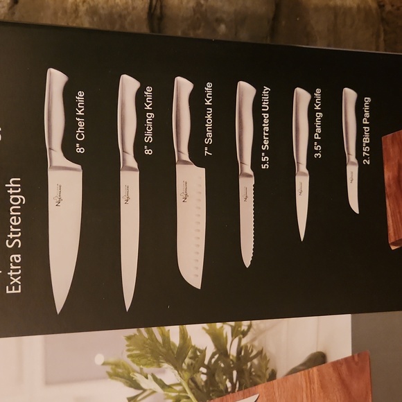 6pc Cutlery Set with Magnetic Board - Picture 6 of 8